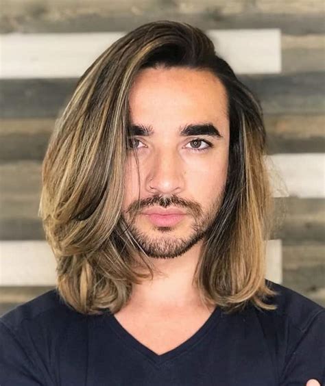 mens long hair blonde highlights|blonde highlights men long hair.